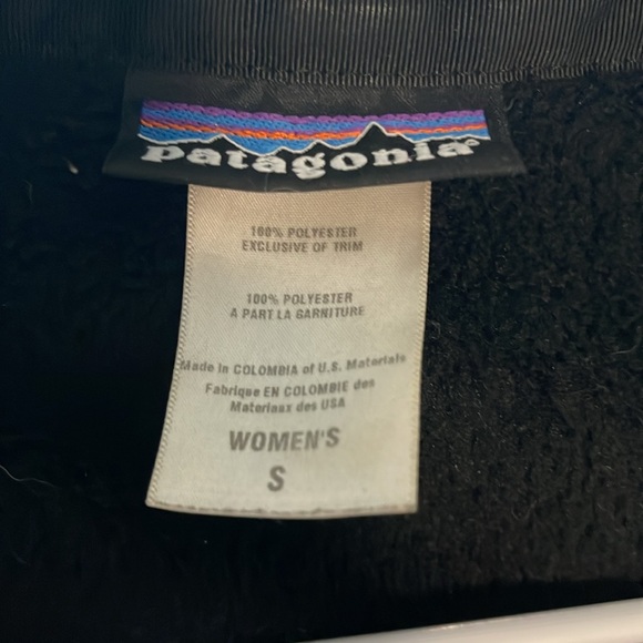 WOMENS PATAGONIA SIZE SMALL 100% polyester zip up jacket - Picture 4 of 5